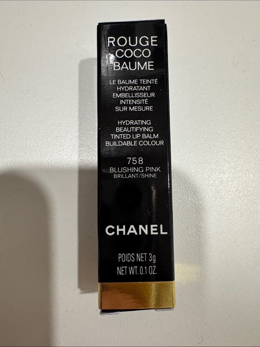 CHANEL Rouge Coco Baume Tinted Lip Balm 758 Blushing Pink